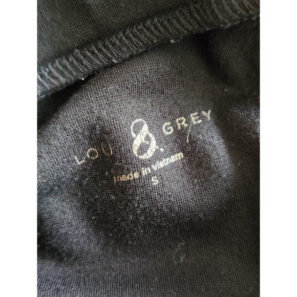 Lou & Grey Womens Small Straight Skinny Ankle Pull On Pants Black Career - Picture 3 of 8